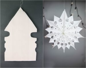 DIY Weihnachten, DIY Winter, Dekoration, Sterne aus Brottüten, Sterne aus Papiertüten, DIY Wohnen, Brottüten upcyclen, DIY Papier, Vara-Kreativa